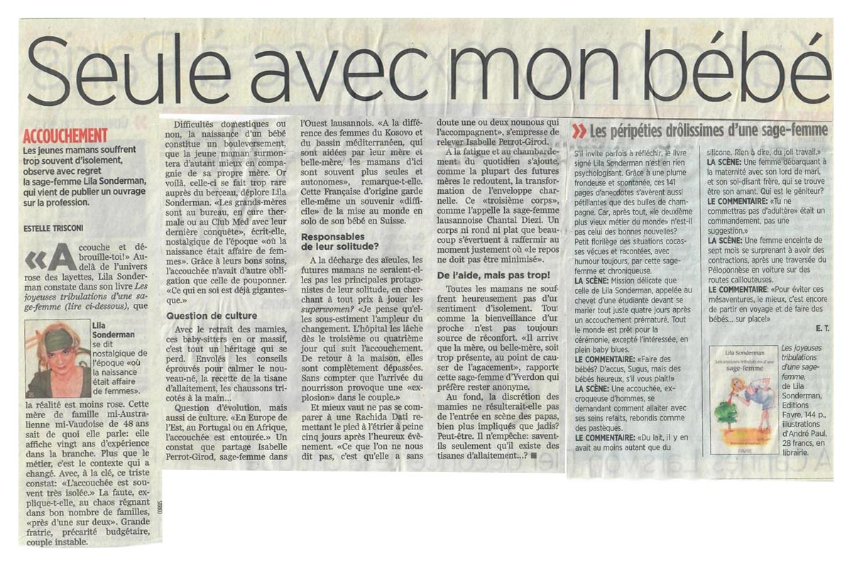 Article de presse dans le 24H